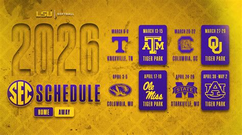 Softball Releases 2025 Fall Schedule – LSU