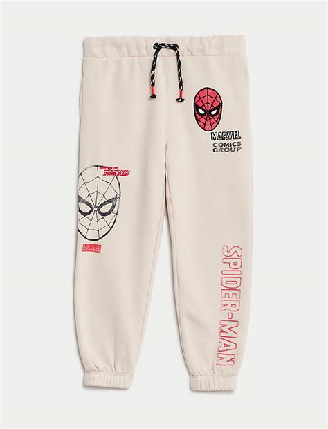 Buy Cotton Rich Spider-Man™ Joggers (2-8 Yrs) at Marks & Spencer