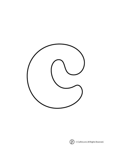 Lowercase Bubble Letter c | Woo! Jr. Kids Activities