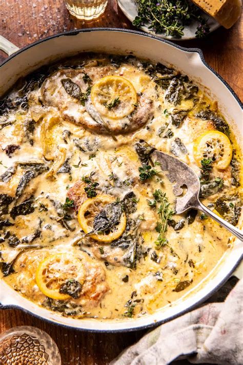 Lemon Butter Spinach and Artichoke Chicken. - Half Baked Harvest