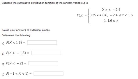 Image result for Continuous Random Variable Cumulative Distribution Function