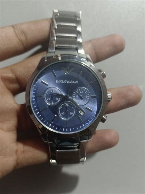 Buy EmporioArmani AR2448I Chronograph Blue Dial Men's Watch (Emporio ...