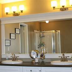 Bathroom Mirror Cost by How To Upgrade Your Builder Grade Mirror Frame It Cost Bathroom Mirror Cost
