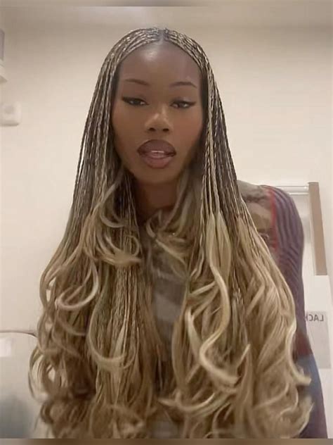 Spiral braids curly braids french curl in 2022 cool braid hairstyles ...