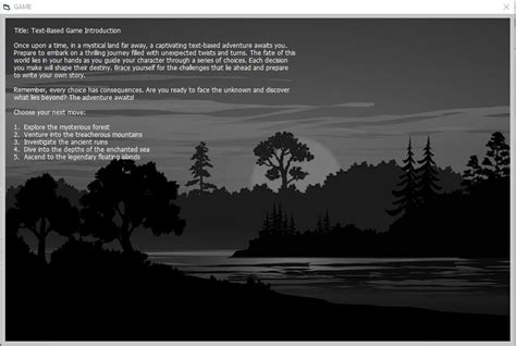 Image result for HTML5 Text Games