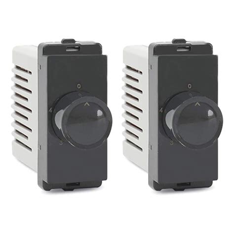 Schneider electric Livia-1 Module Step type Fan regulator - Pebble Grey ...