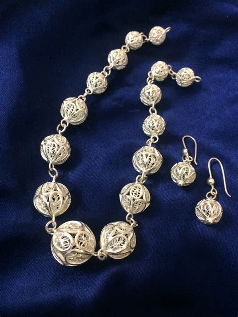 Necklaces in Silver Filigree from Cuttack by SilverLinings India ...