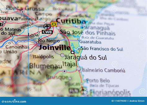 Map Of Joinville Brazil