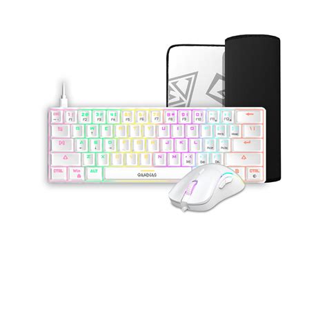 Buy Gamdias All-White Gaming Combo (3-in-1) | Hermes E4 Keyboard, Aura ...