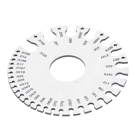 Up to Date Products & Tools Round Thickness Stainless Steel Wire Gauge ...