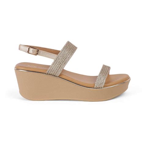 Buy Gold Women's Wedges - The Adola Gold | Tresmode