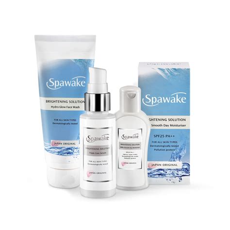 Spawake Skin Care Kit Brightening (Face wash + Face serum + Moisturizer ...