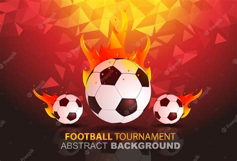 Football championship abstract dark light background | Premium Vector