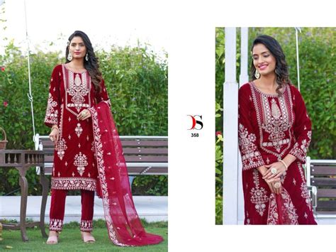 Deepsy Velvet 23 Vol 4 Velvet Pakistani Salwar Kameez Collection