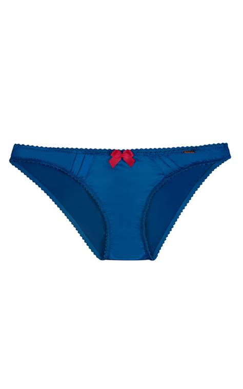 Aria Leya - Blue Moon Glow Satin Brief - Blue – bare essentials