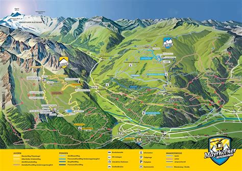 BERGFEX: Piste map Mayrhofen / Zillertal - Panoramic map Mayrhofen / Zillertal - Map Mayrhofen ...