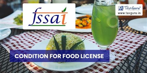 Condition For Food License