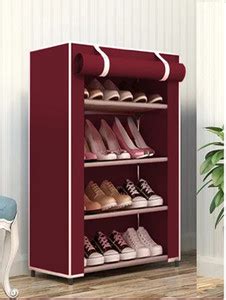 HEAVEN NEW LOOK SHOE RACK 4 LAYER WITH EXTRA SPACE Carbon Steel ...