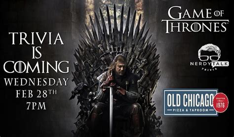 Game of Thrones Trivia Night in Chattanooga! , Old Chicago (Northgate ...