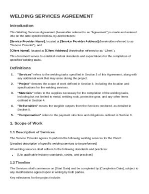 Weld Contract Template Form - Fill Online, Printable, Fillable, Blank ...