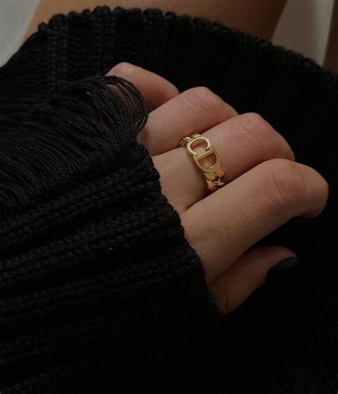 Christian Dior Gold Ring | Dior gold rings, Dior jewelry ring, Dior ring