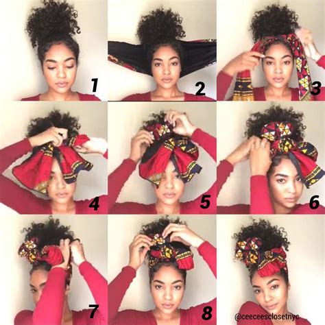 Image result for Scarf Head Wrap Tutorial