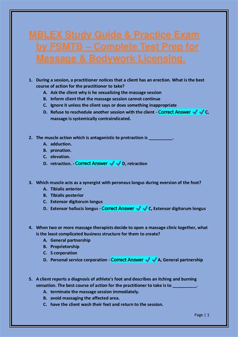 MBLEX Study Guide & Practice Exam by FSMTB Complete Test Prep for ...