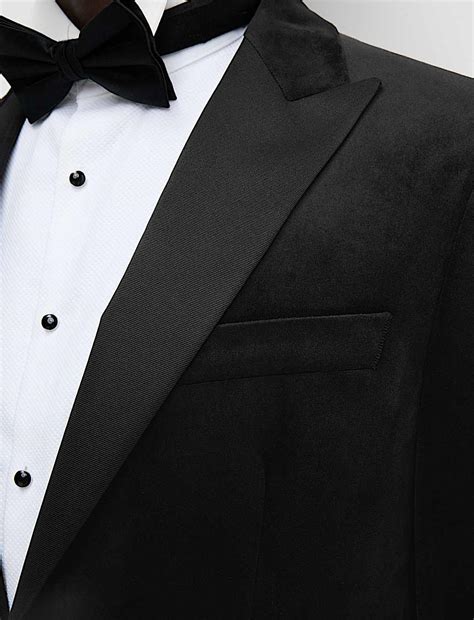 Buy Slim Fit Velvet Tuxedo Jacket at Marks & Spencer