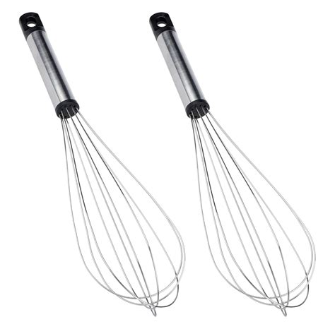 Buy Heavy Duty Stainless Steel Cooking Whisk - Pack of 2 - Small Metal ...