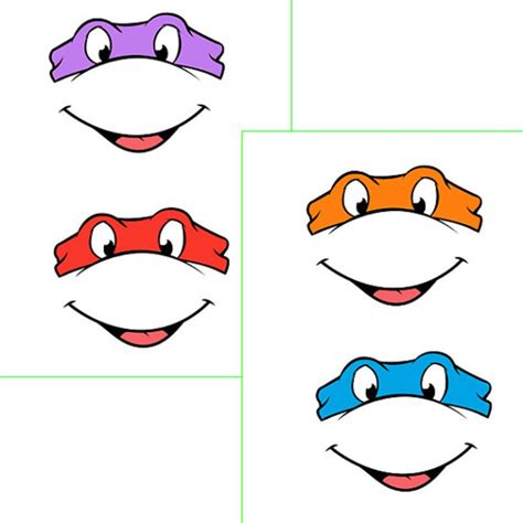Teenage Mutant Ninja Turtles Mask Template - Printable And Enjoyable ...