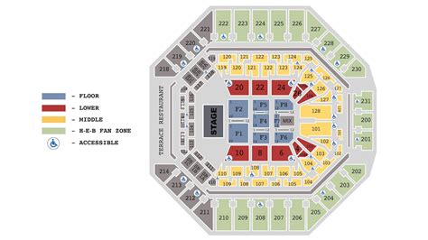 Seating Charts | Frost Bank Center