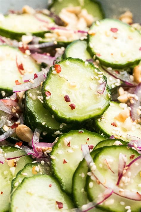 Sweet and Tangy Thai Cucumber Salad Recipe - Little Spice Jar