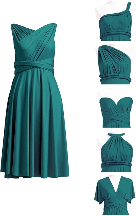 Buy 72STYLES Women's Convertible Dress Short Infinity Dress Transformer ...