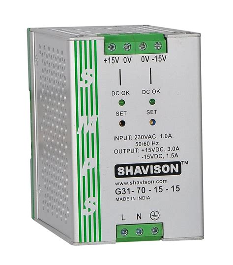 Shavison SMPS Dual Output G31-70-15-15, Industrial Grade, I/P : 230VAC ...