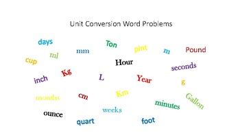 Conversion Word Problems 的图像结果