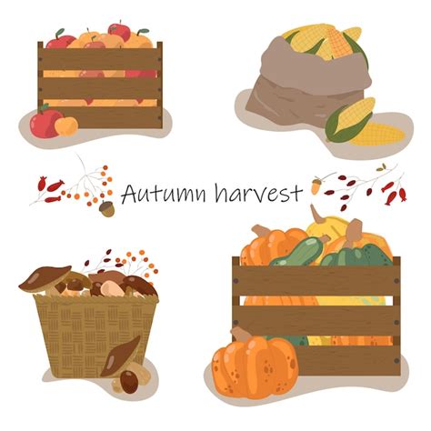 Collection d'automne d'éléments pour votre conception avec des ...