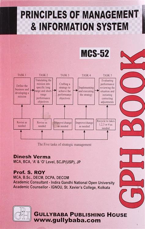 Buy MCS-052 Principles of Management & Information Systems Book Online ...