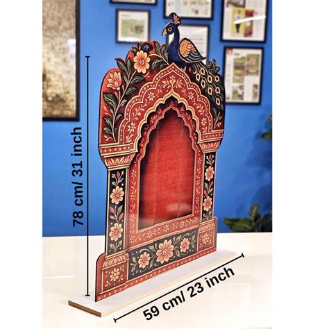 1 Pcs 3D Handcrafted Made In India Folding/Foldable Wooden Mandap, Bac ...