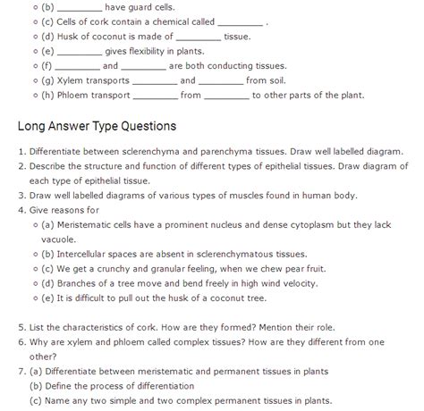 Image result for Case Study Based Question Science Class 9 Tissues