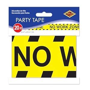 No Work Zone Party Tape Party Accessory (1 count) (1/Pkg) : Amazon.in ...