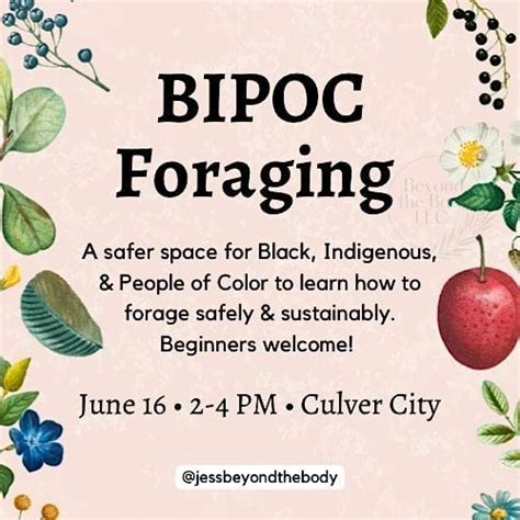 BIPOC Foraging Workshop in Culver City, Los Angeles, Exact location ...