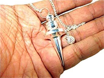 Jet Disc Metal Silver Plated Pendulum Healing Dowsing Reiki, 2 Inch ...