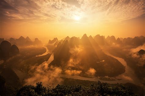 桂林山水背景图片-桂林山水背景素材图片-千库网