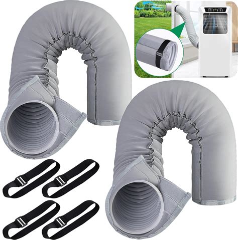 Amazon.com: 2 Pcs Portable AC Hose Insulation Sleeve, Air Conditioner ...