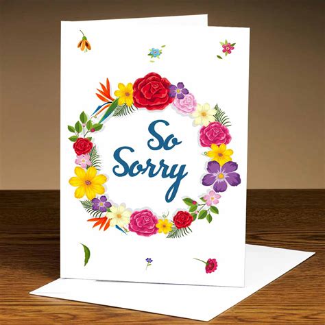 Buy Personalised So Sorry Greeting Card Online at Best Prices ...