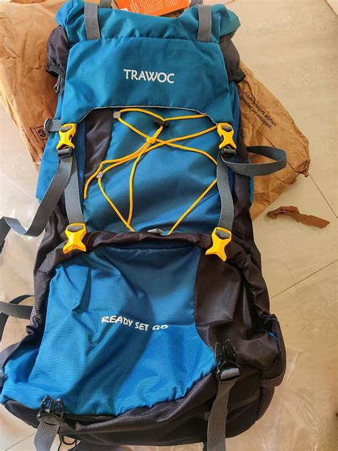 Trawoc Camping Backpack (75Ltr) | With Shoe Compartment & Rain Cover ...
