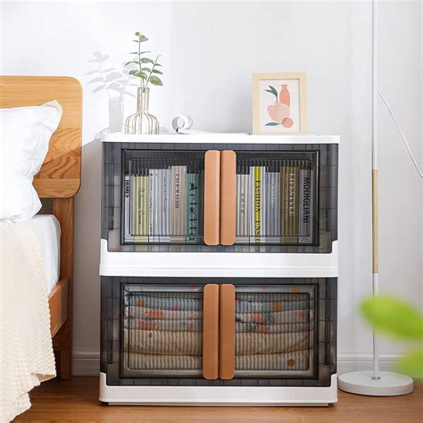 EVVIX® Stackable Storage Bins,Office Organization,Collapsible Storage ...