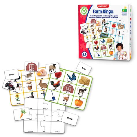 Buy The Learning Journey: Match It! Bingo - Farm - Reading Game for ...