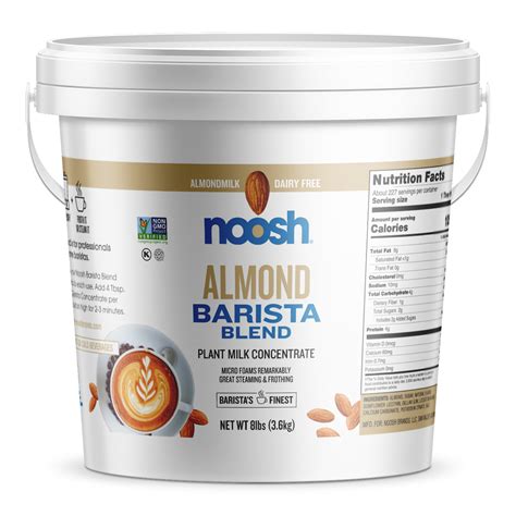 Barista Blend Almondmilk 8lb Pail - Noosh Brand Barista Concentrates