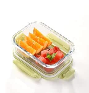 Buy XAVRY Slim Borosilicate Glass Lunch Box (1L) – Leakproof, Heat ...